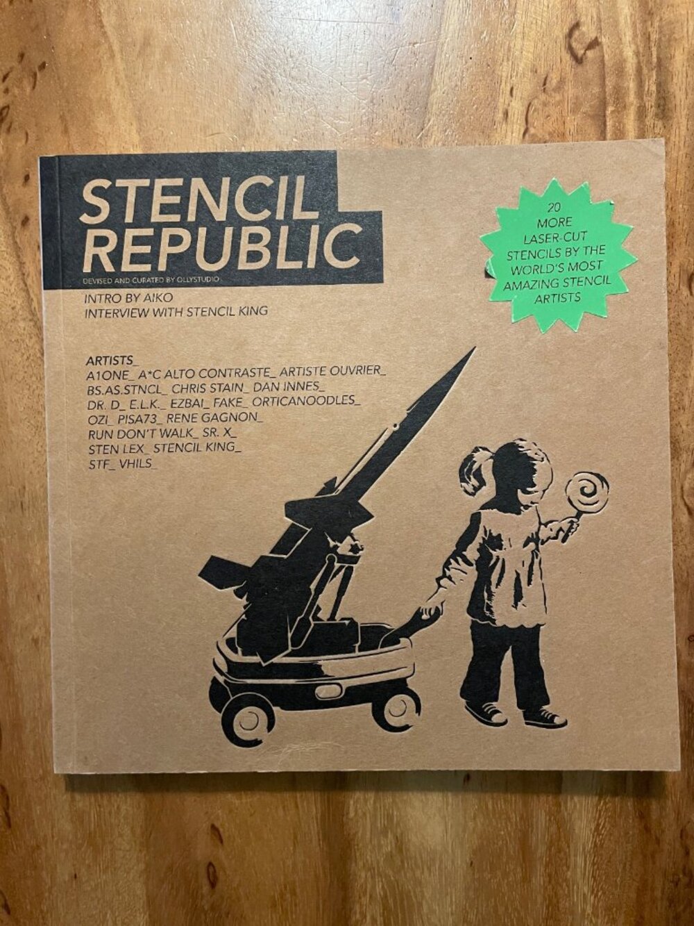 Stencil Republic 2012 1st Ed Street Art Book Complete 20 Laser-Cut Stencils